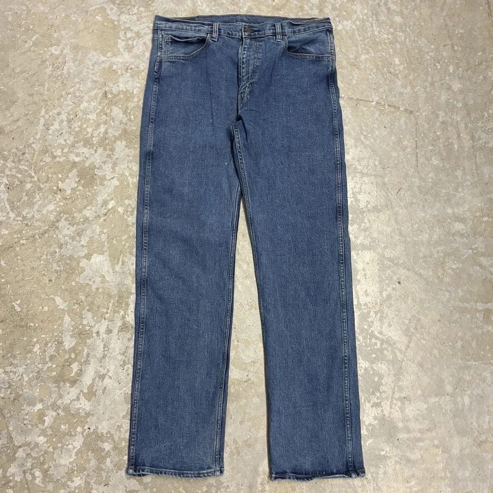 Levis Men's Workwear Fit Jeans Mens 36x34 Blue Straight Leg Medium Wash Denim